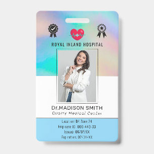 Nome e Foto Personalizados   Crachá de ID