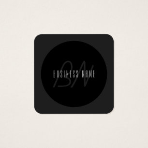 Nome e Monograma do Elegante Moderno   Cinzas Escu