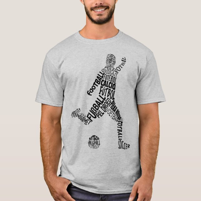 Nome e número T-Shirt Soccer Lanuages (Frente)