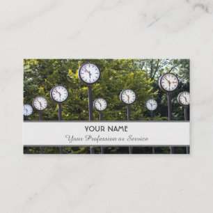 Nome e profissão de cartão de visita contemporâ