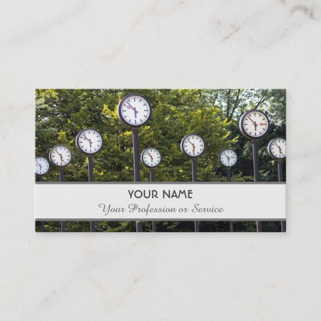 Nome e profissão de cartão de visita contemporâneo (Frente)