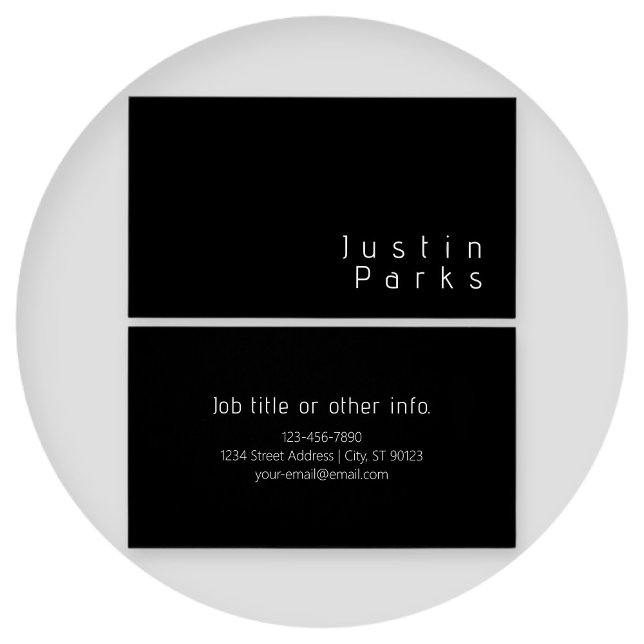 Nome editável minimalista moderno | Preto & Branco (Criador carregado)