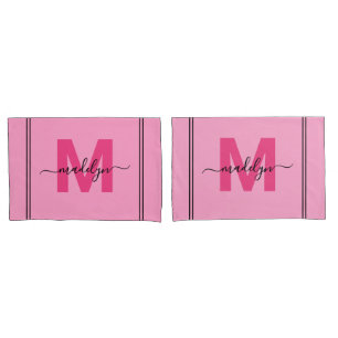 Nome em Letra de Forma Rosa Feminina Monograma