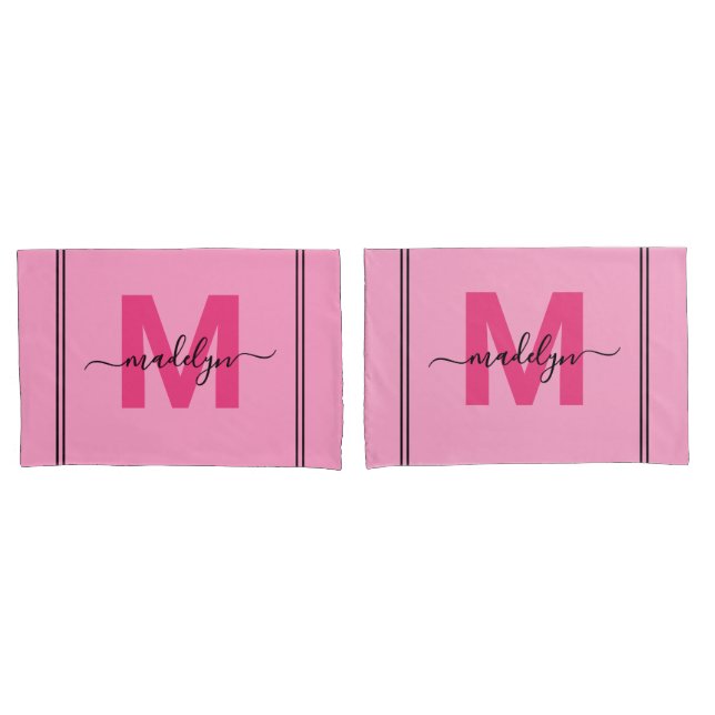 Nome em Letra de Forma Rosa Feminina Monograma (Frente - conjunto)