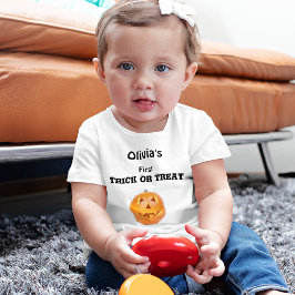 Nome em T-Shirt Baby Halloween Jersey, 6-24 meses