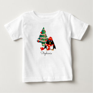Nome feito sob encomenda. O Natal caçoa o t-shirt
