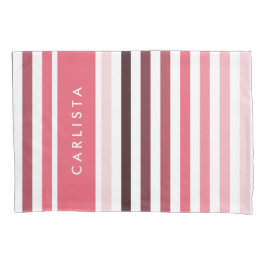 Nome feminino com faixas largas em cor-de-rosa