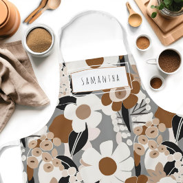 Nome Floral Moderno Do Século De Médio Retroativo 