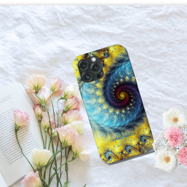 Nome Fractal Elegante Abstrato Espiral Monograma (Criador carregado)