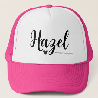 Nome Hazel Significa Meninas de Boné de Script Mod