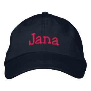 Nome Jana Boriderado Boné Baseball