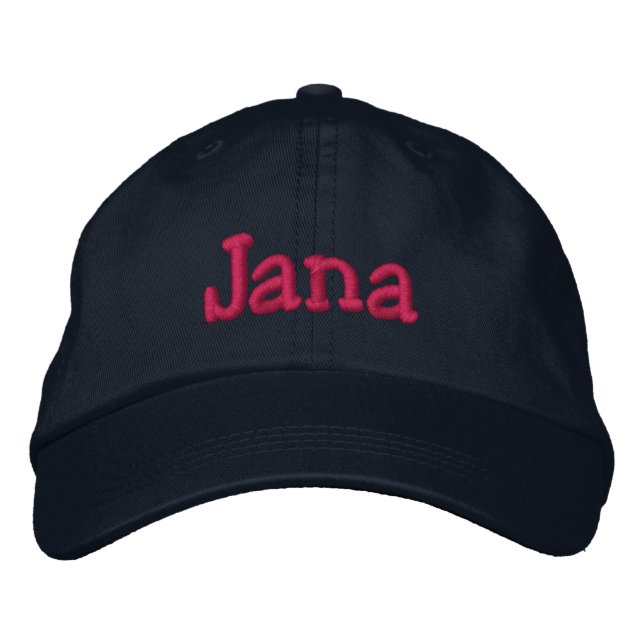 Nome Jana Boriderado Boné Baseball (Frente)