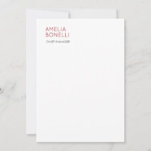 Nome Minimalista Profissional Simples Casual Cartã