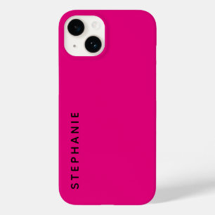 Nome Minimalista Simples Rosa Moderno