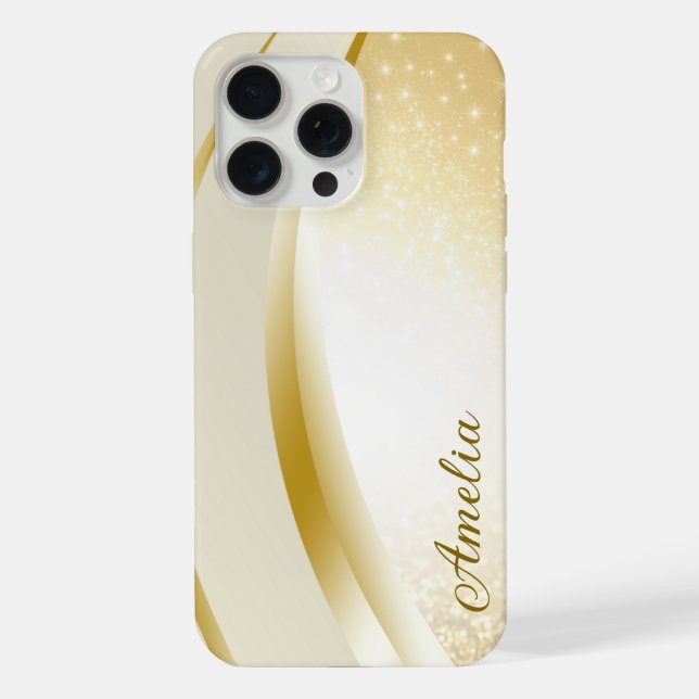 Nome monogramado com brilho elegante (Verso)