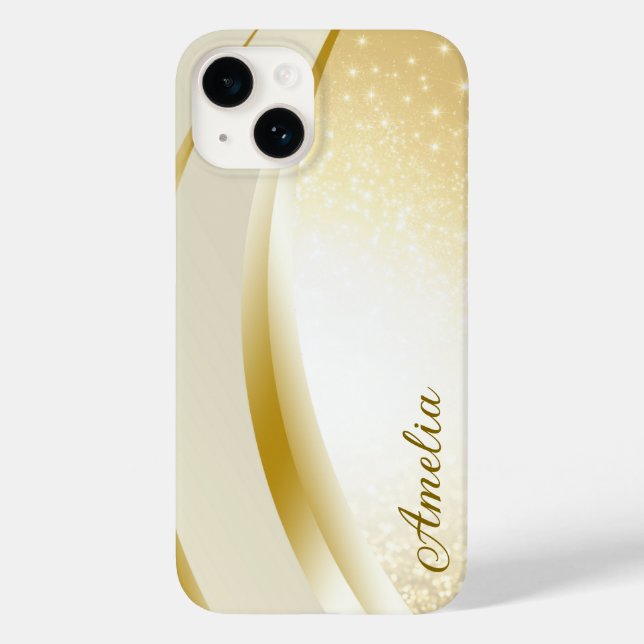 Nome monogramado com brilho elegante (Verso)