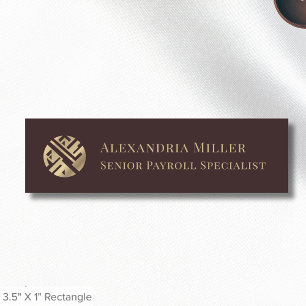 Nome Nomes de etiqueta magnéticos com logotipo personal