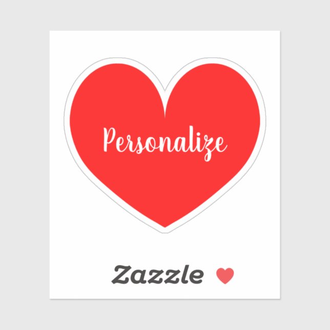 Nome personalizado adesivo decal do laptop vermelh (Folha)