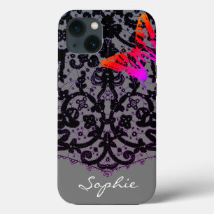 Nome PERSONALIZADO ANTIQUE LACE do iPhone / iPad c