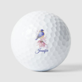 Nome personalizado Aquarela Bluebird Garden Bird A