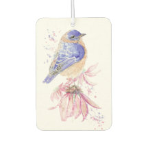 Nome personalizado Aquarela Bluebird Garden Bird A