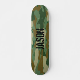 Nome personalizado armo camo camuflagem skate deck