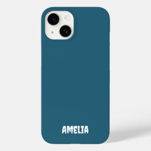 Nome Personalizado Azul-branco do Marinho Elegante