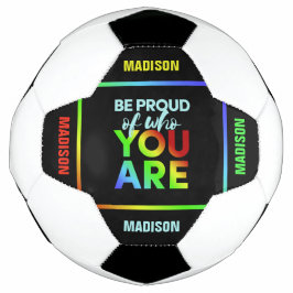 Nome personalizado Bola de futebol do Orgulho