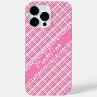 Nome Personalizado Bonito no Padrão de Tartan de X