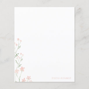 Nome Personalizado Botânico Rosa, Personalizado