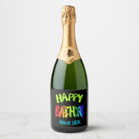 Nome personalizado Bright e Parabéns