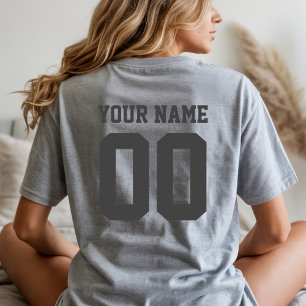Nome personalizado Camisa de futebol feminino