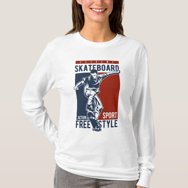 Nome personalizado Camisas de skate e jaquetas (Frente)