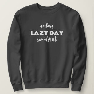 Nome Personalizado, Camiseta Preguiçosa