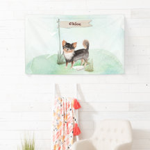 Nome Personalizado Cão-Pet Chihuahua de Longa Cabe