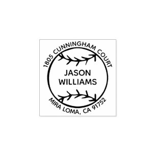 Nome Personalizado Carimbo de Endereço de Retorno 