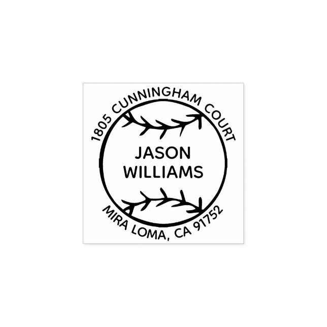 Nome Personalizado Carimbo de Endereço de Retorno  (Impressão)