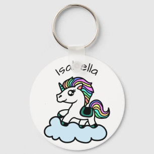 Nome Personalizado Chaveiro de Unicorn Timesical C