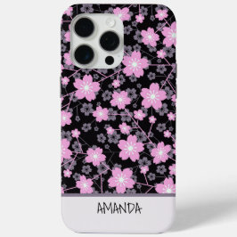 Nome personalizado Cherry Blossom cor-de-rosa padr