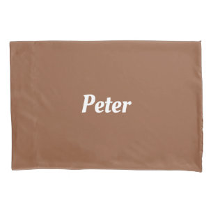 Nome personalizado chocolate castanho