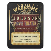 Nome Personalizado Cinema em Casa Hollywood