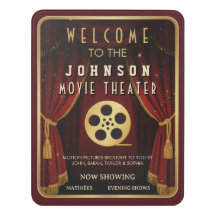 Nome Personalizado Cinema em Casa Teatro de Cinema