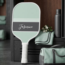 Nome Personalizado Cinza Verde-Menta