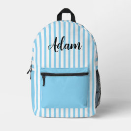 Nome Personalizado com Faixa Azul e Branco em Letr