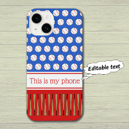 Nome personalizado com padrão de baseball