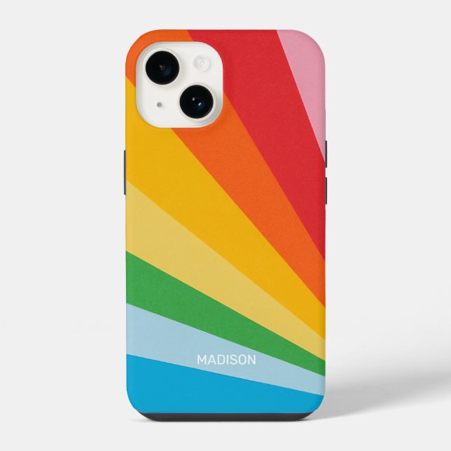 Nome Personalizado Cores do Arco-íris (Verso)