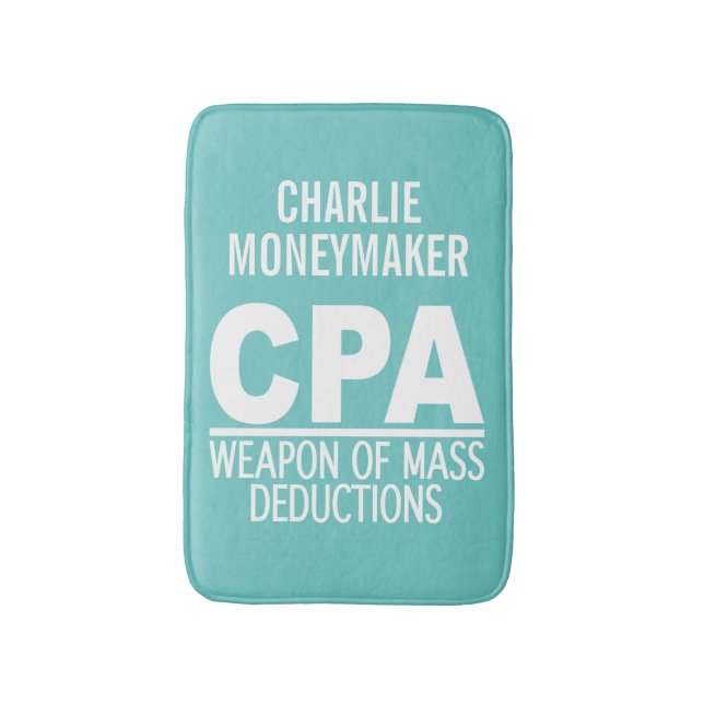 Nome personalizado CPA e tapetes de banho de cor (Frente Vertical)