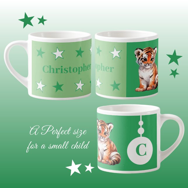 Nome personalizado da caneca de tigre para criança (Criador carregado)