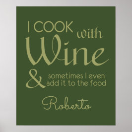 Nome personalizado da Cotação de Vinho poster