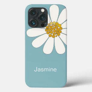 Nome Personalizado da Daisy Flower Branca